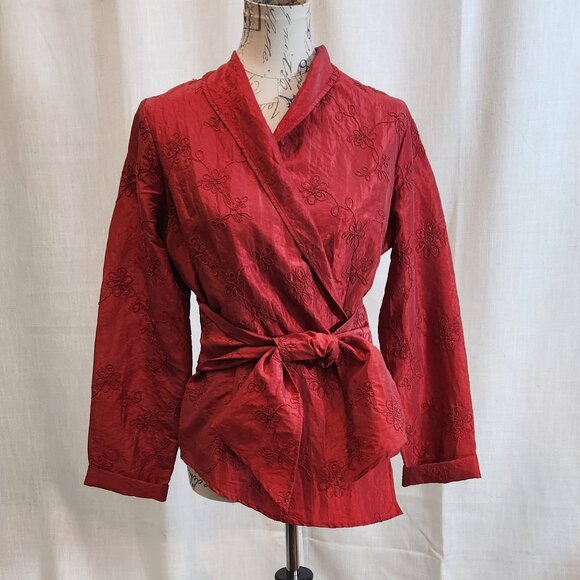 Naracamicie Tops - Italian-Made Smoking Jacket-Style Blouse